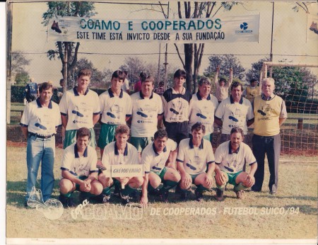 Grêmio União Participando Da Copa Coamo de 1994. Em pé: Toquinho Zamora , Marião , Carlinhos , João Zamora , Marcão , Didi , Valter Zamora , ...... / Agachados: Silvinho , Vilmar , Juvenal , ...... e Tinho 